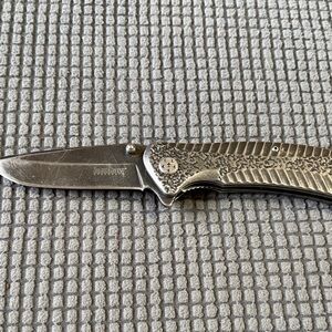 Kershaw Men’s Silver Folding Pocket Knife — Stainless Steel